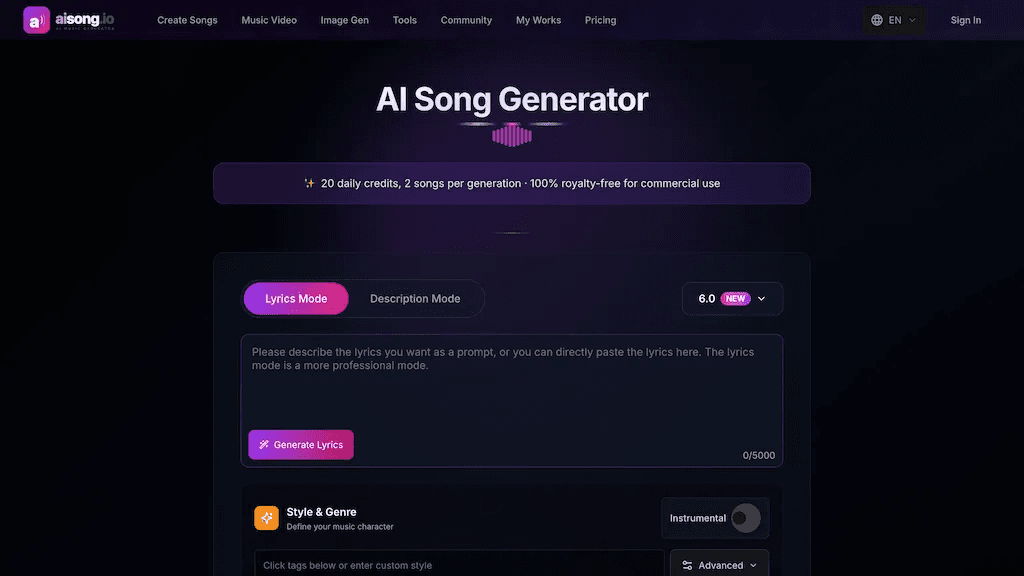 AISong.io 工具截图