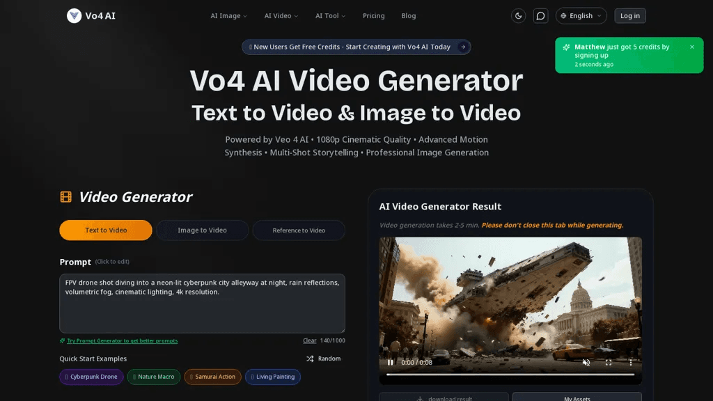 VO4 AI 工具截图