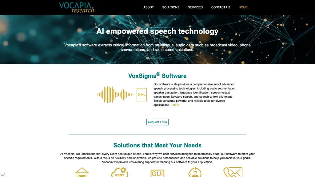 Vocapia 官网截图