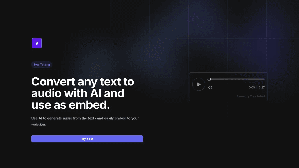 Voice Embed 工具截图