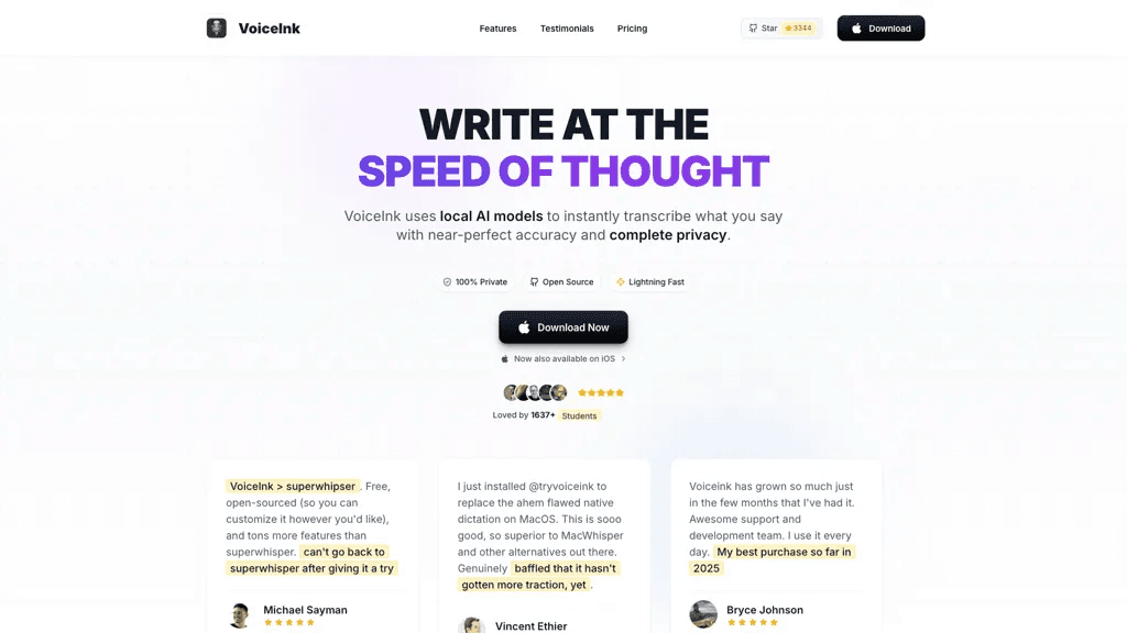 VoiceInk 工具截图
