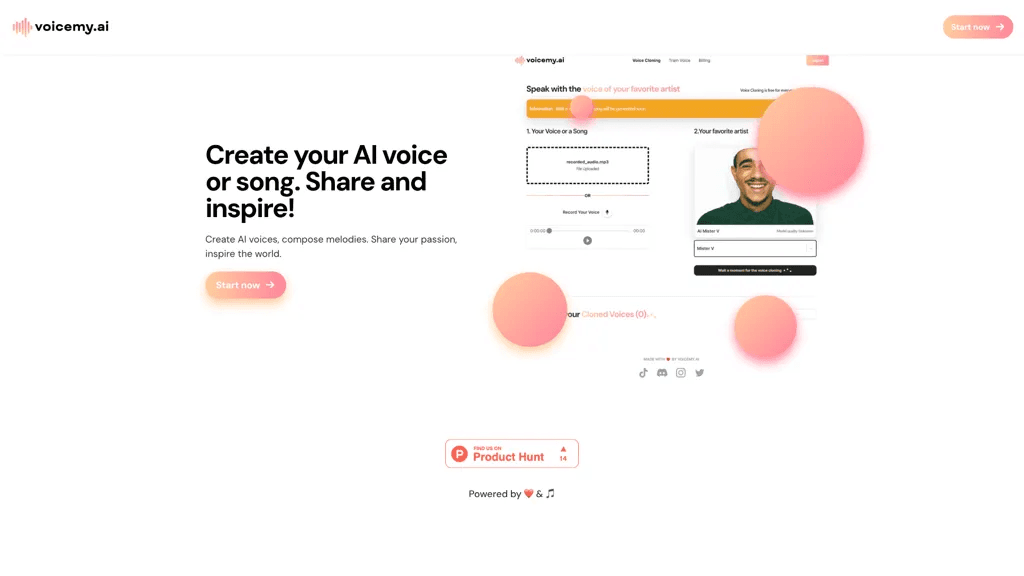 Voicemy 官网截图