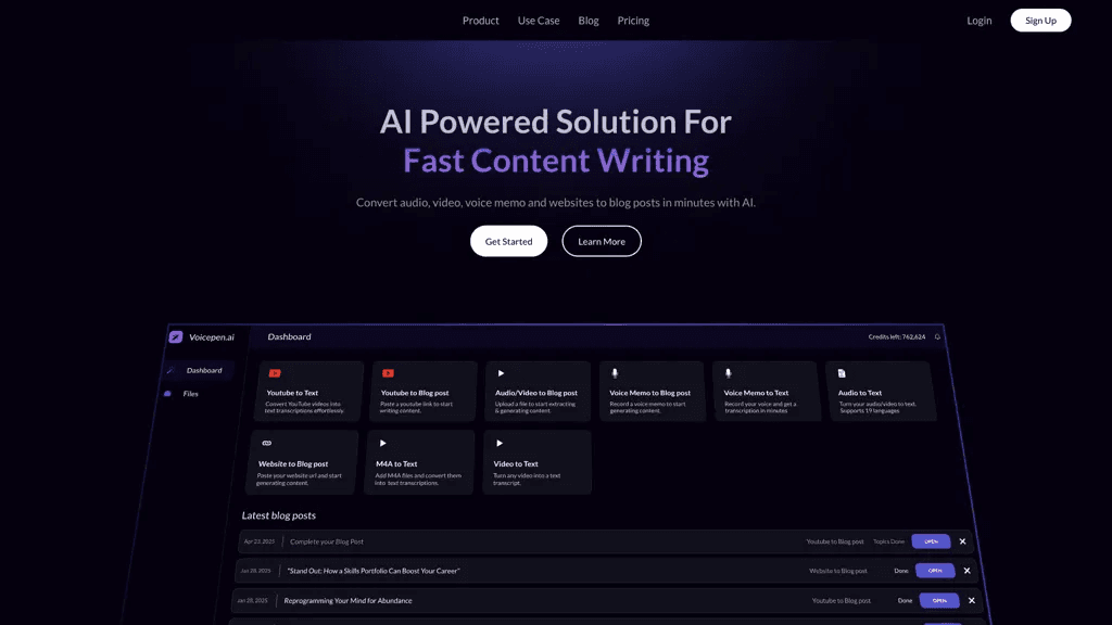 VoicePen AI 工具截图