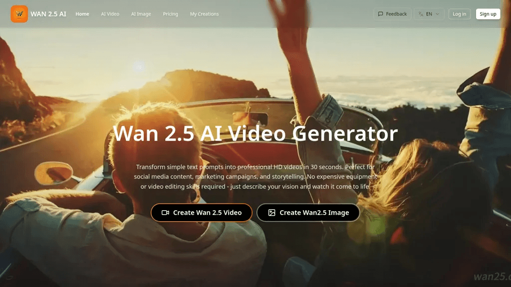 Wan 2.5 AI 工具截图