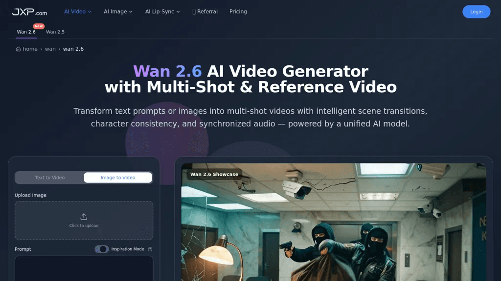 Wan 2.6 工具截图