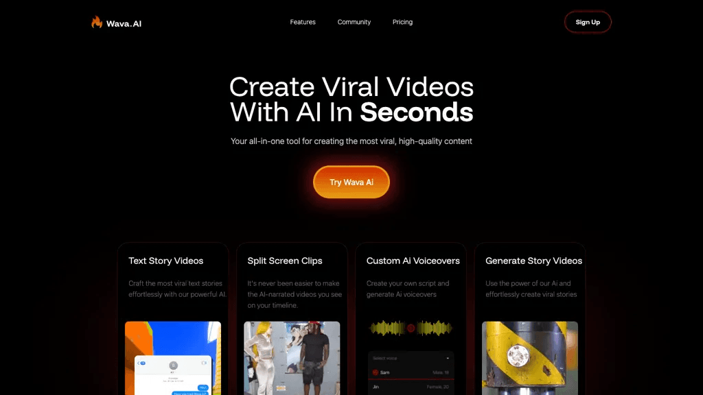 Wava AI 工具截图