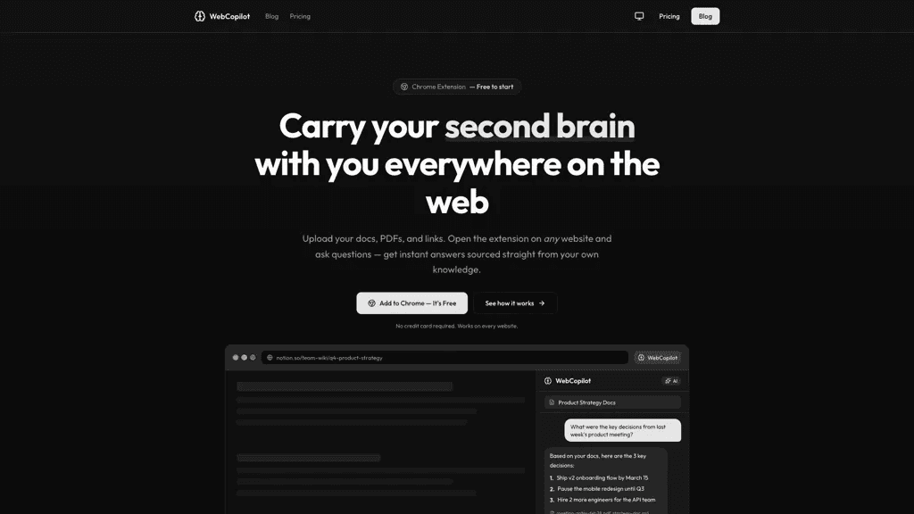 WebCopilot 官网截图