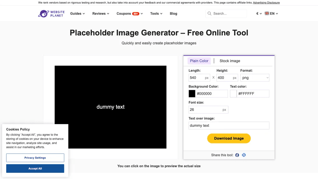 Website Planet 工具截图