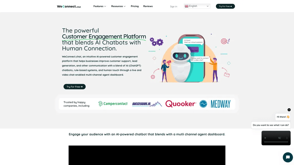 WeConnect.chat 官网截图