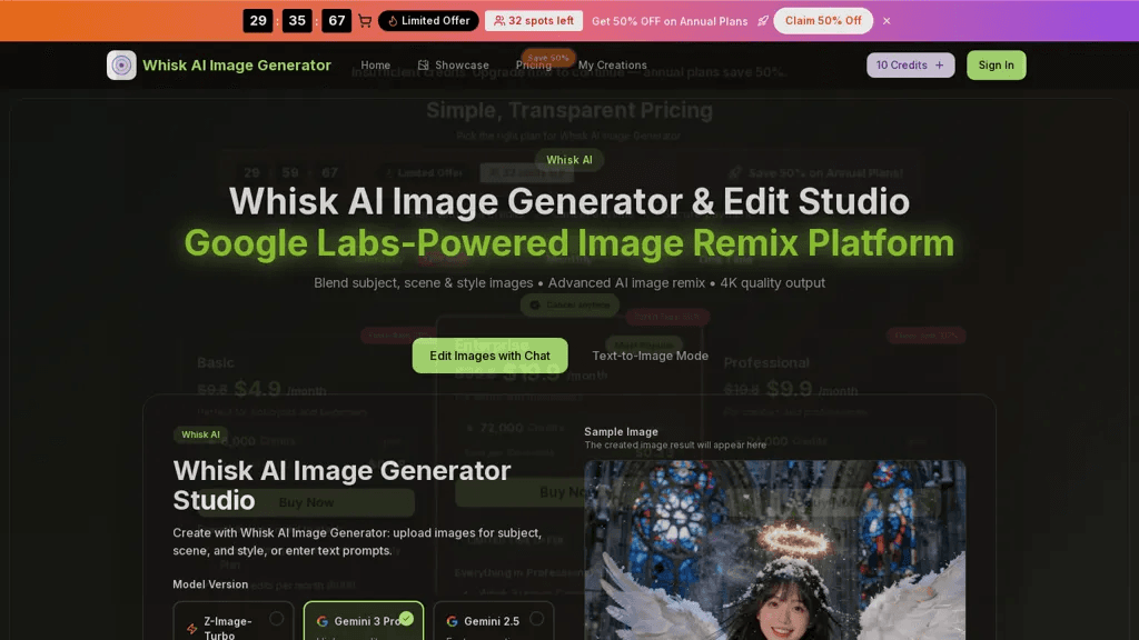 Whisk-ai.co 工具截图