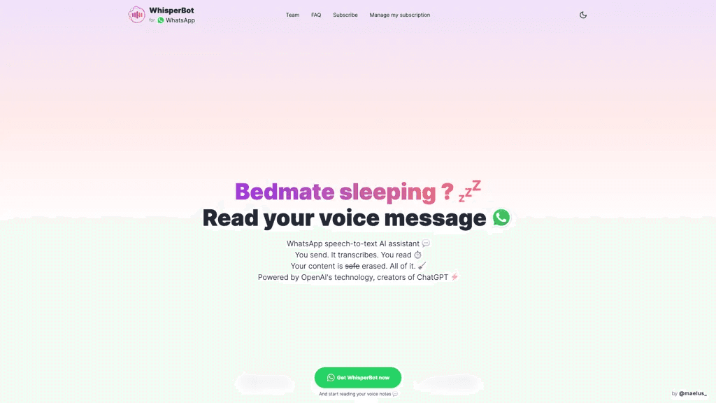 WhisperBot 工具截图