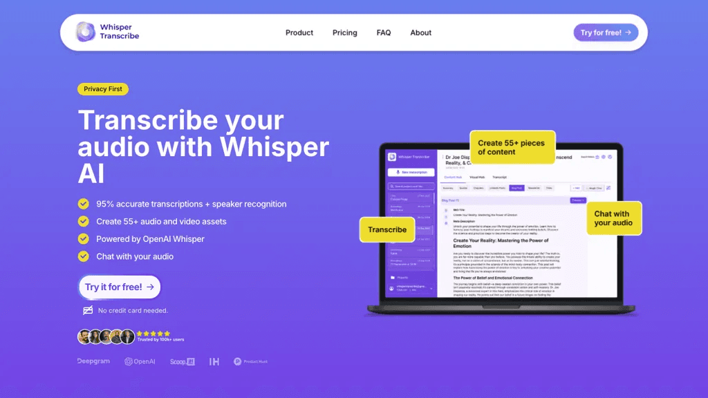 WhisperTranscribe 工具截图