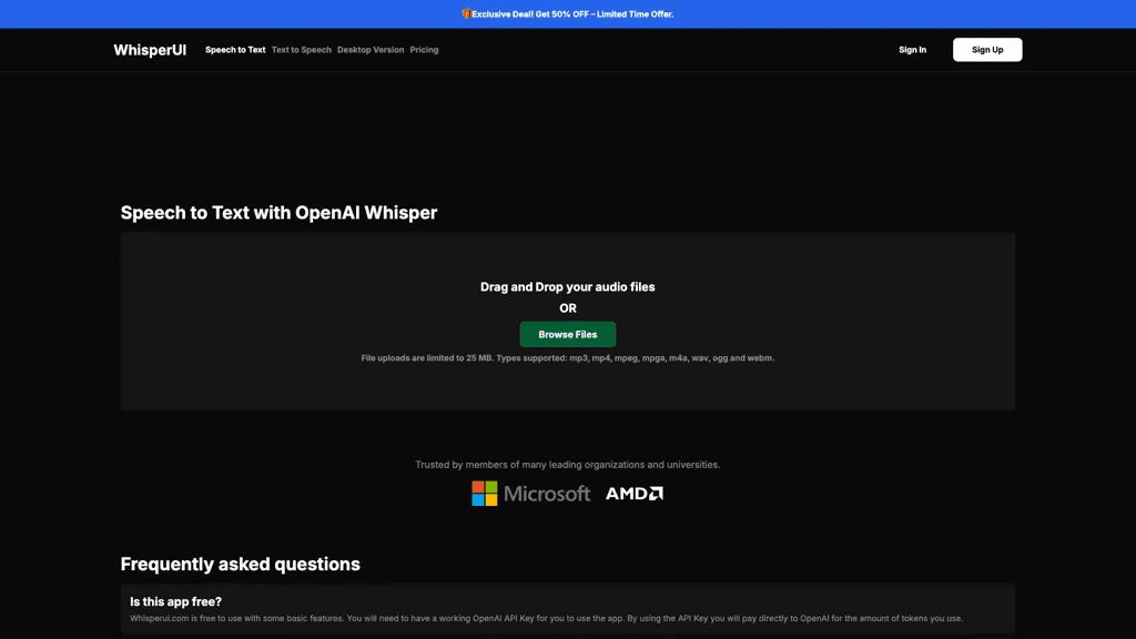 WhisperUI 工具截图
