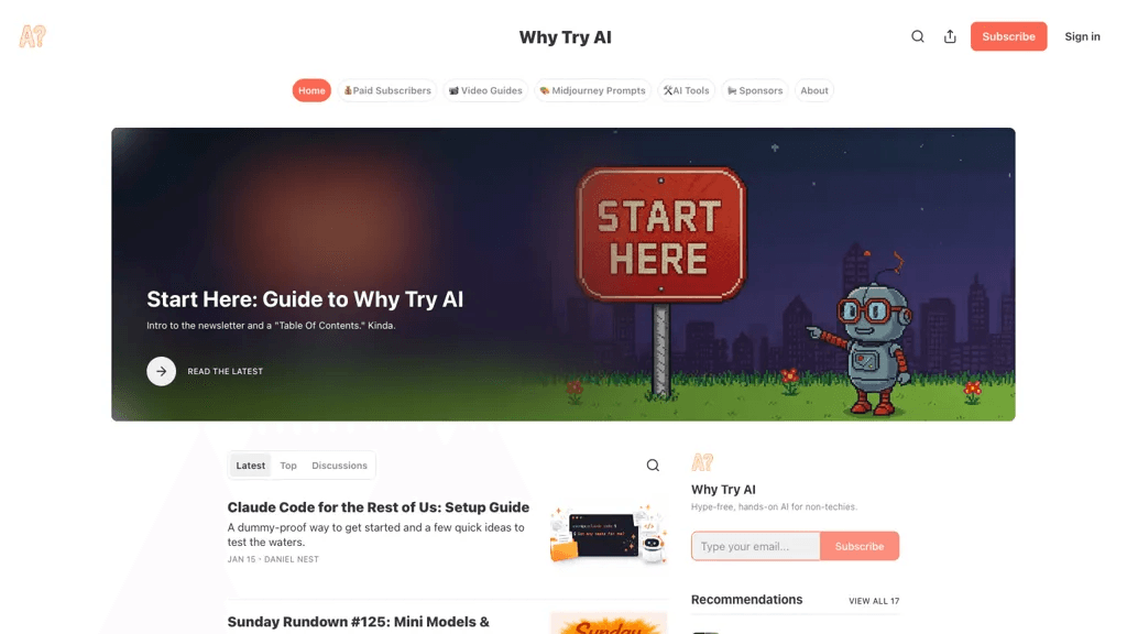 Why Try AI 官网截图