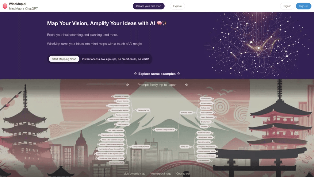 Wisemap.ai 工具截图
