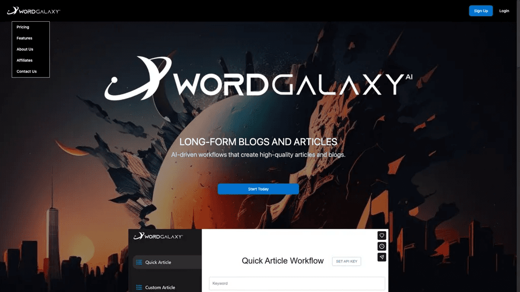 Wordgalaxy 工具截图