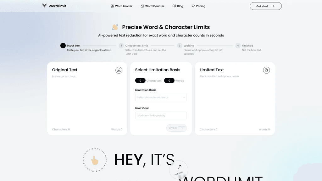 WordLimit AI 工具截图