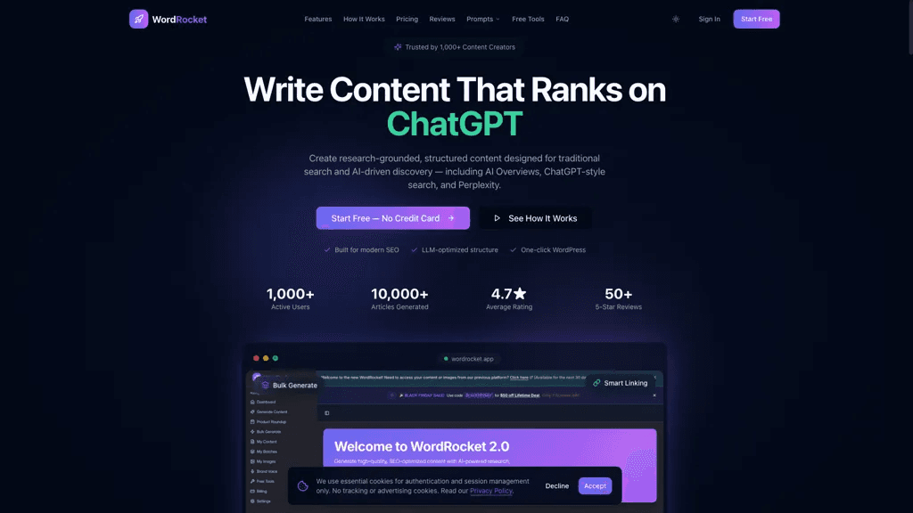 WordRocket AI 工具截图