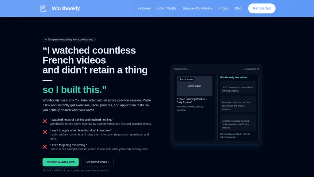 Workbookly 官网截图