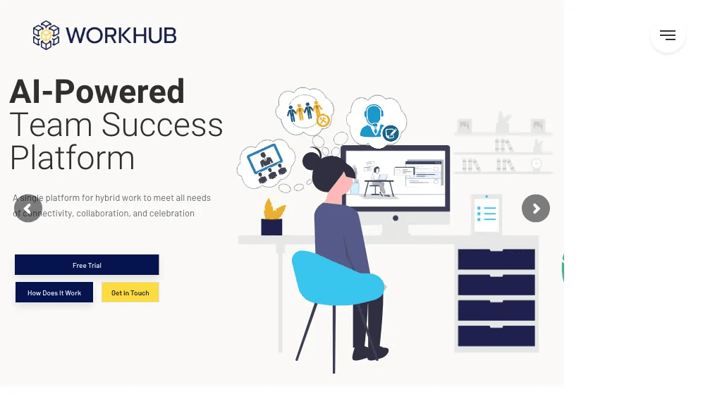 WorkHub 官网截图