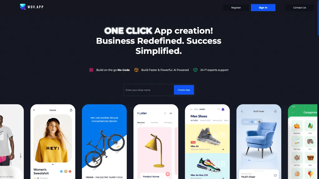 WOV App 官网截图