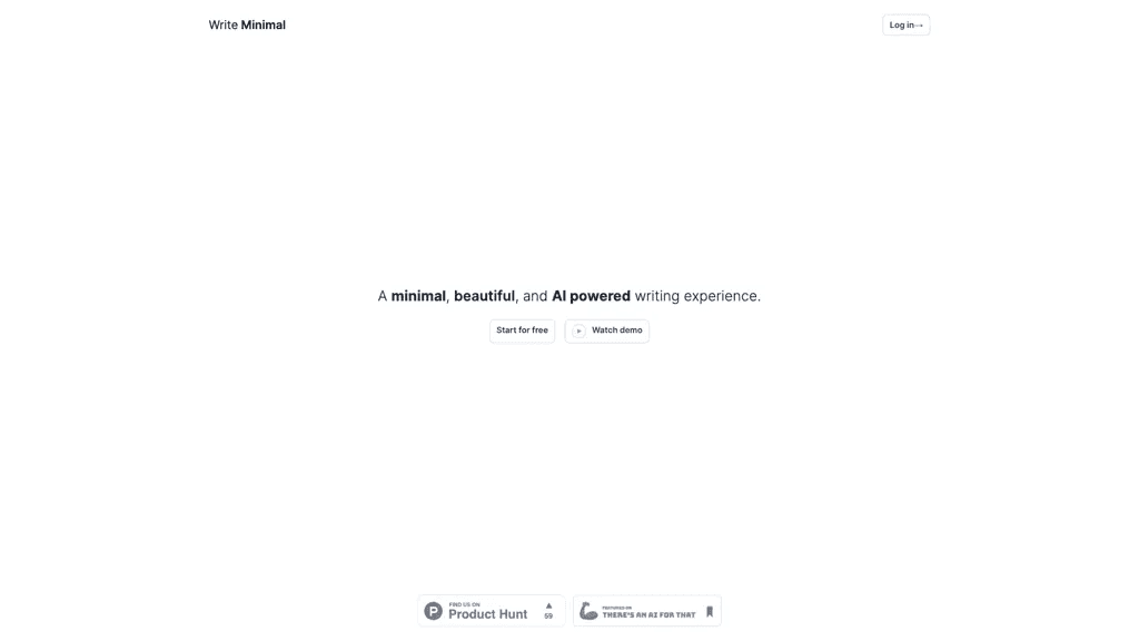 Write Minimal 工具截图