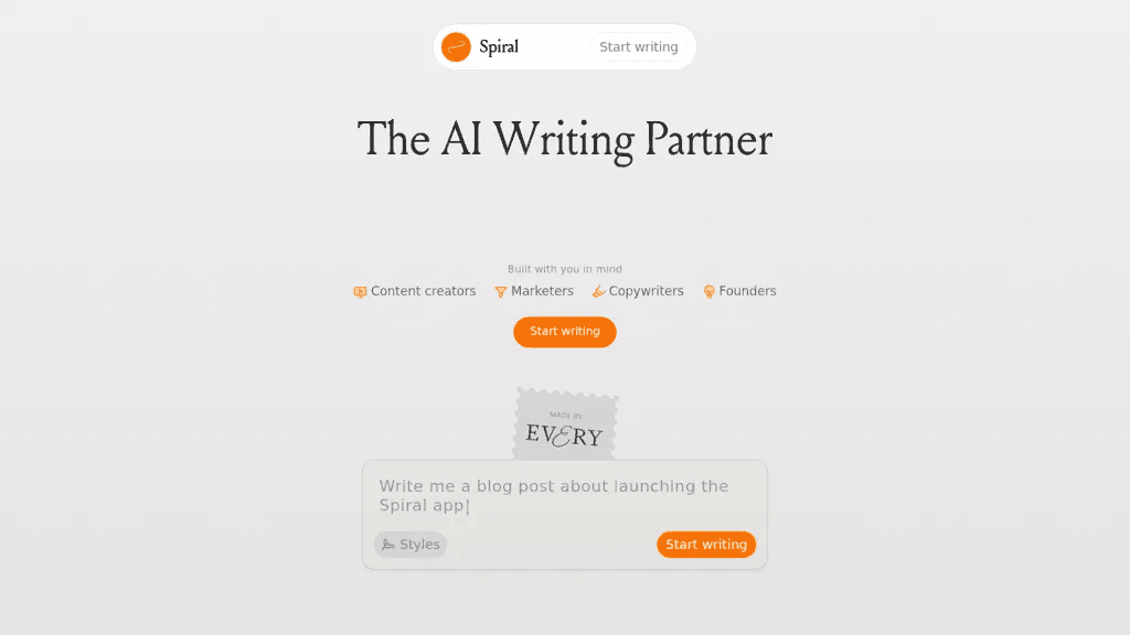 writewithspiral.com 工具截图