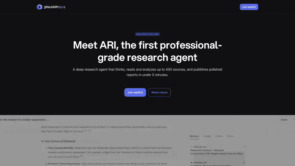 ARI 官网截图