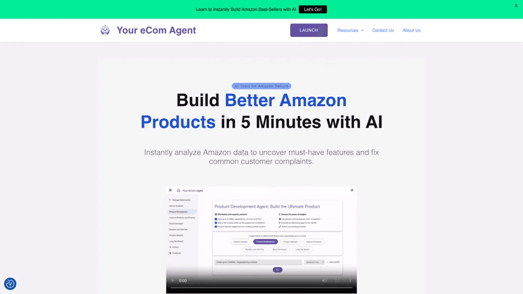 Your eCom Agent 官网截图