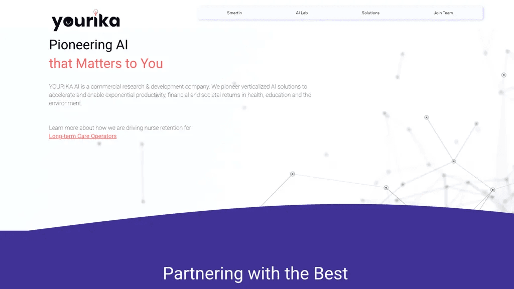 Yourika.ai 官网截图