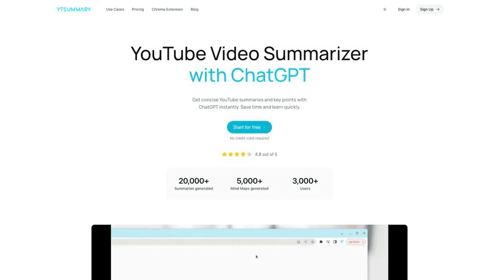 YTSummary 工具截图