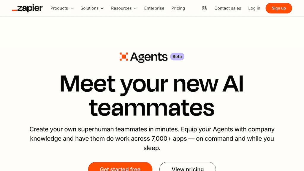 Zapier Agents 工具截图