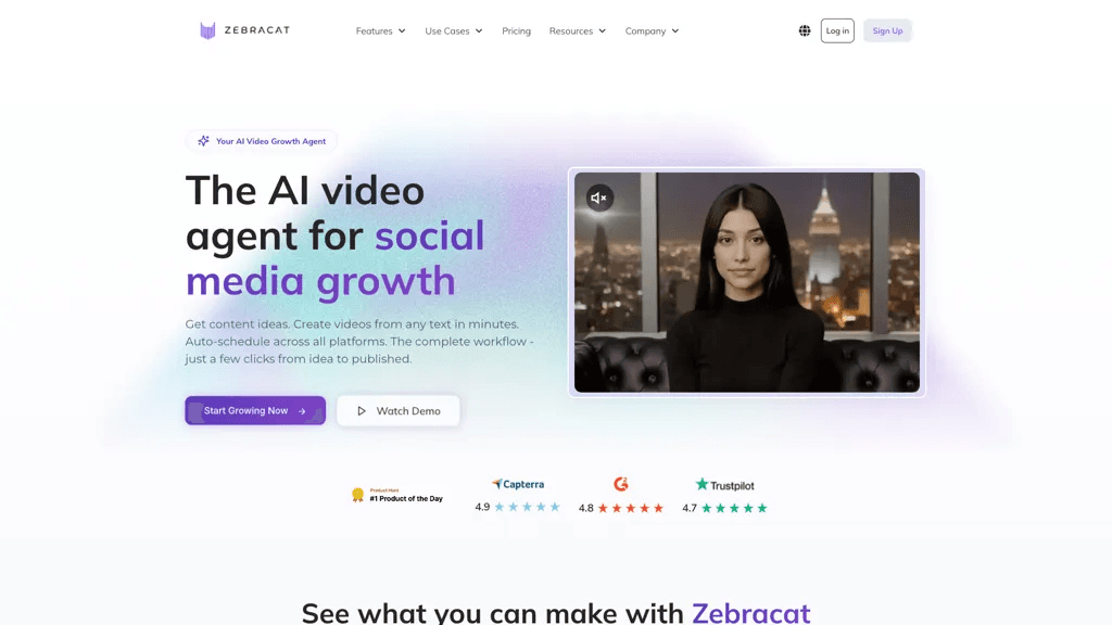 Zebracat.ai 工具截图