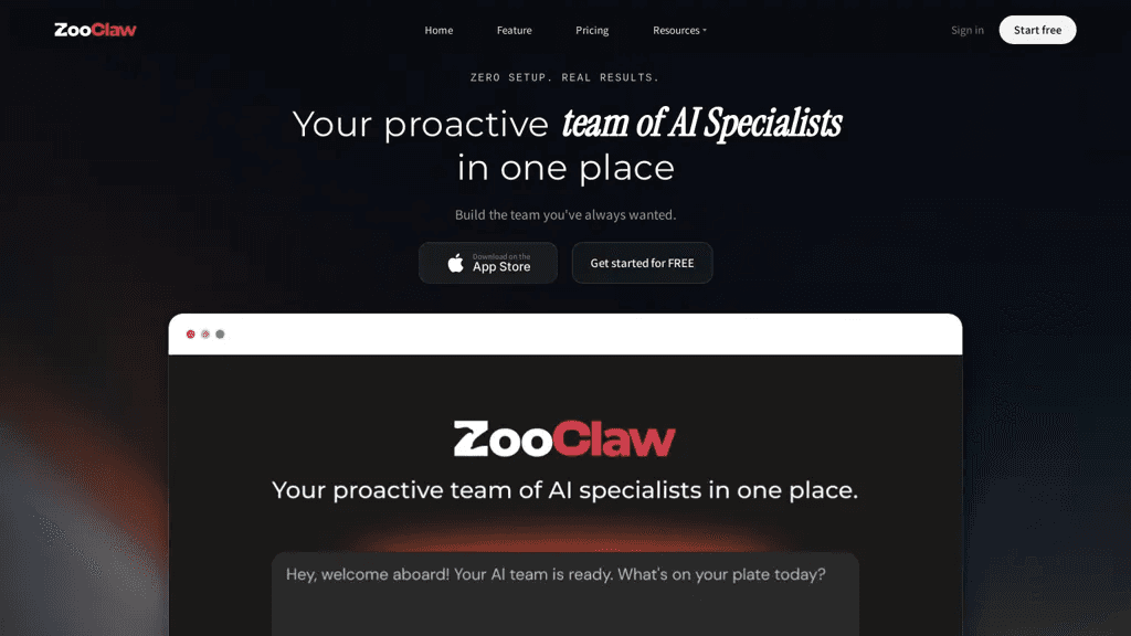 Zooclaw AI 工具截图