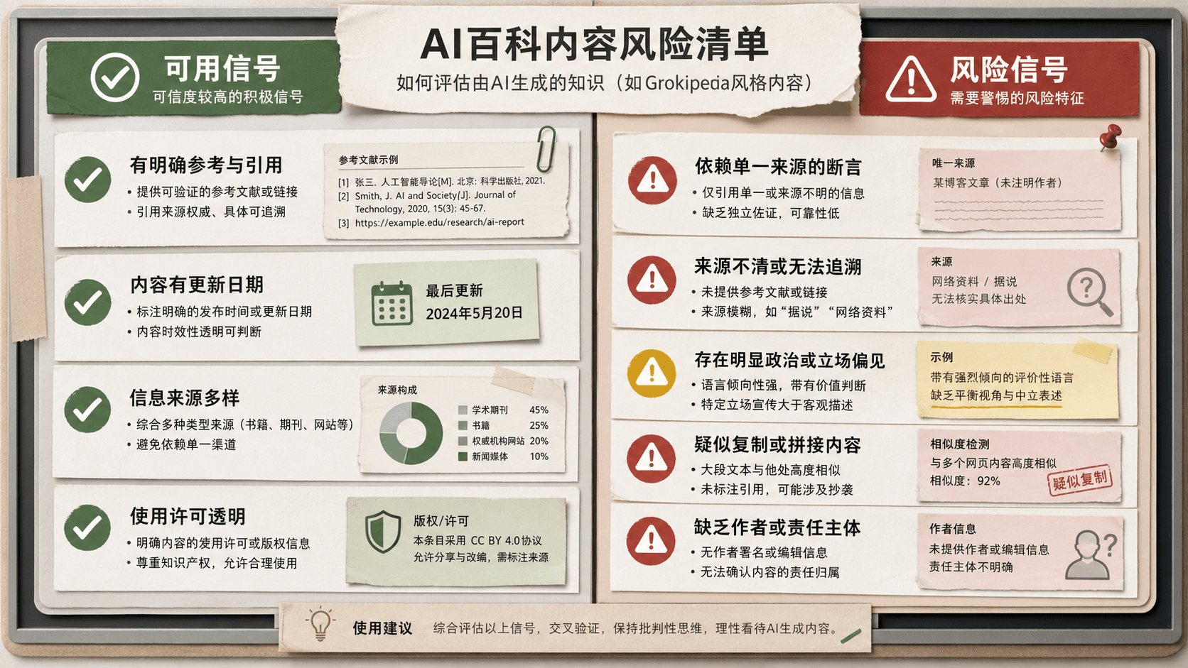 GrokiPedia AI 百科风险清单