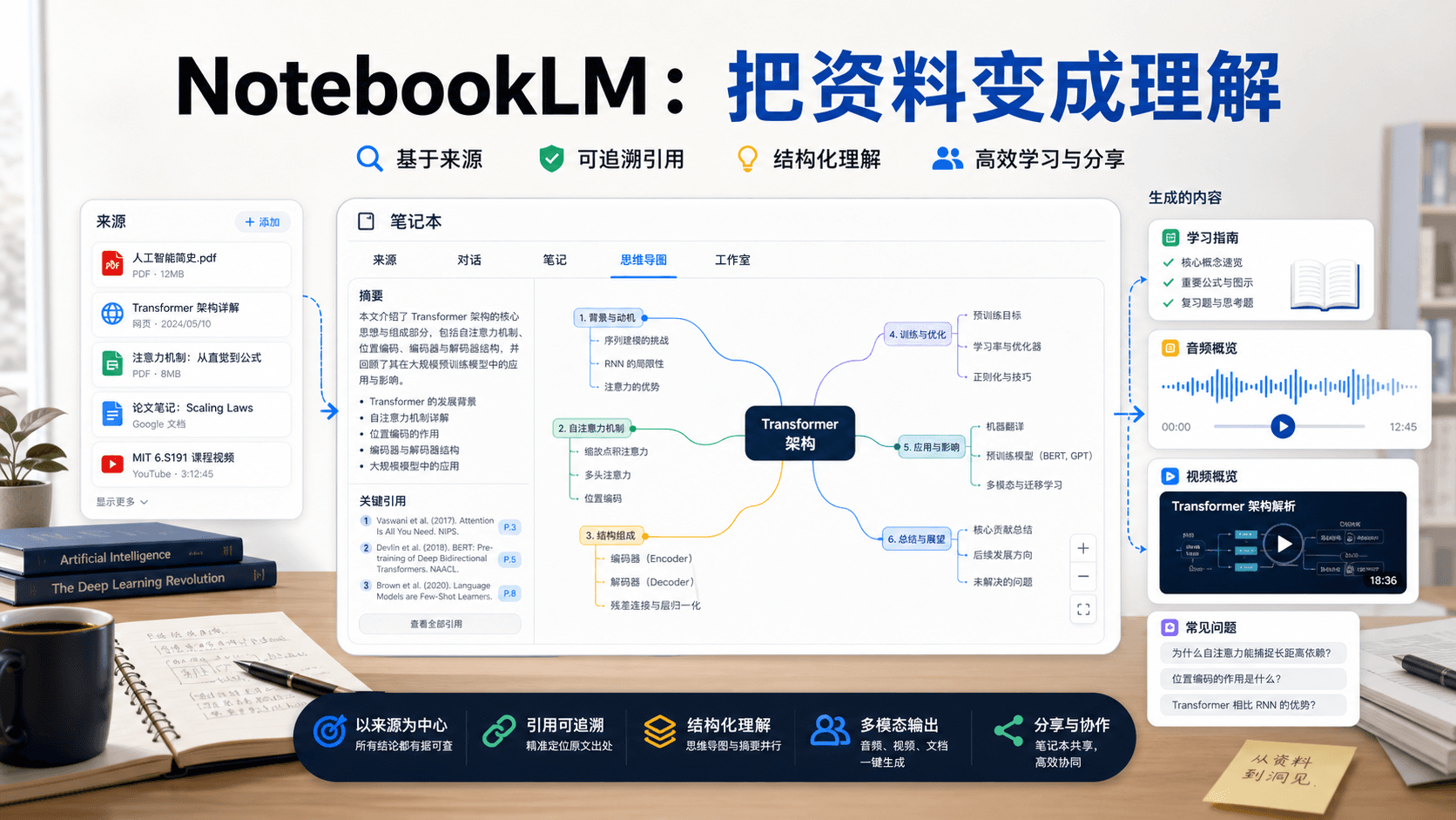 NotebookLM:把资料变成理解,真正强项是基于来源的研究工作台