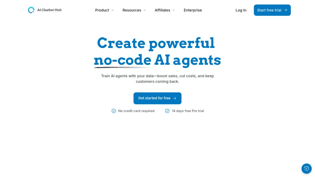 AI Chatbot Hub 官网截图