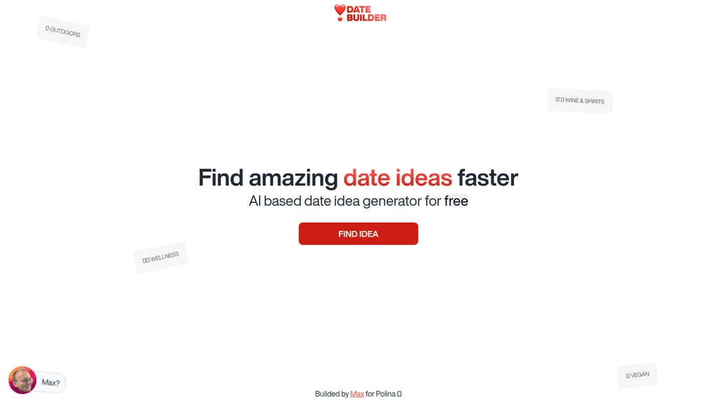 AI Date Ideas 官网截图