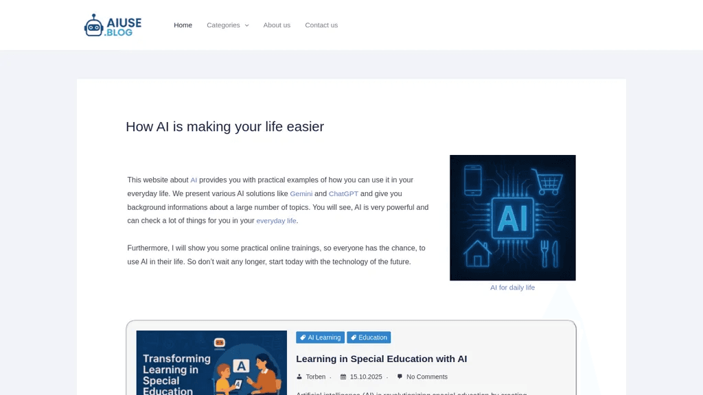 AIuse.blog 官网截图