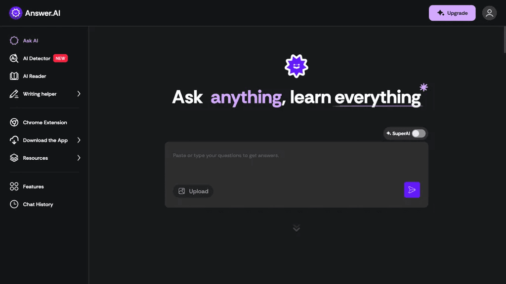 Answer AI 工具截图