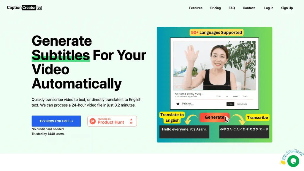 CaptionCreator 官网截图