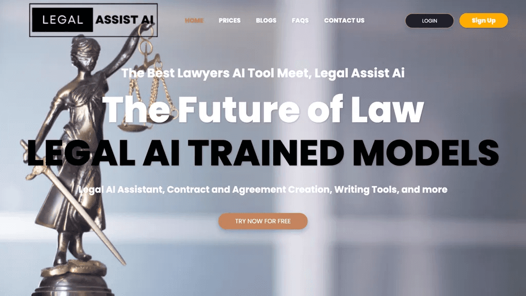 Legal Assist AI 官网截图