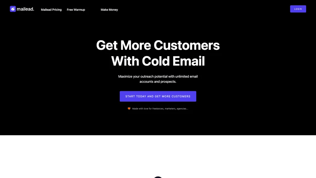 Mailead.io 官网截图