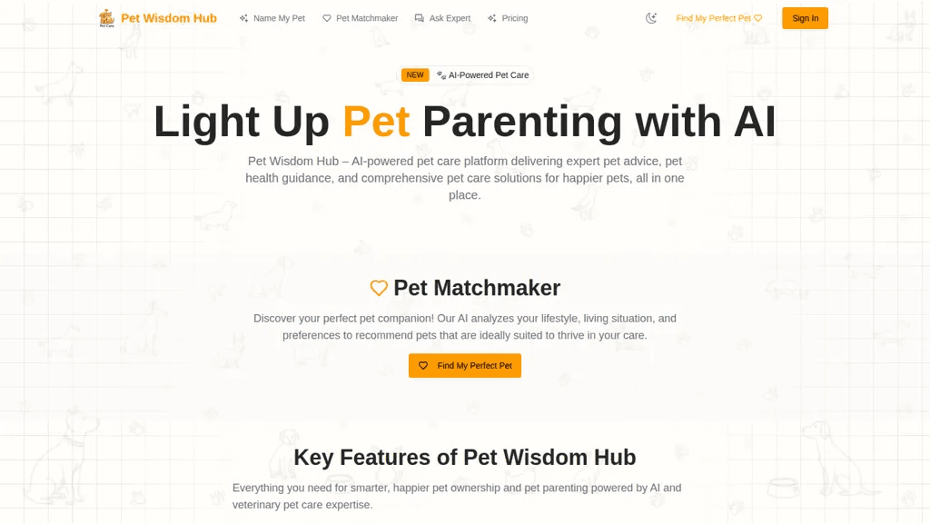 PetWisdomHub 官网截图