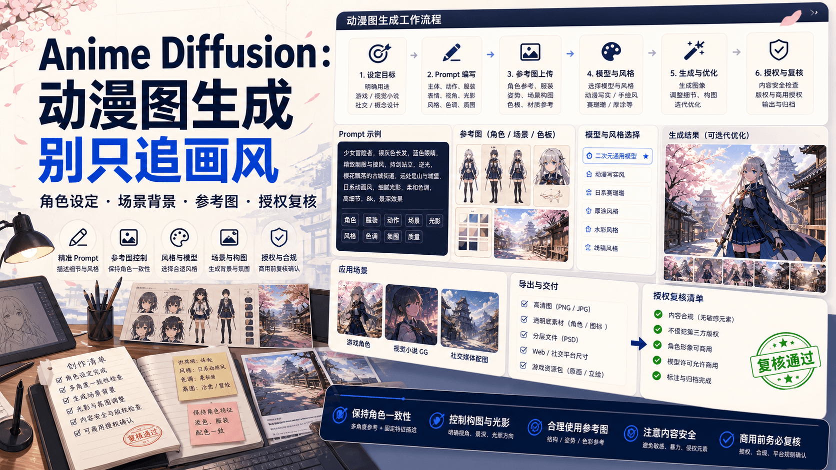 Anime Diffusion:动漫图生成别只追画风,关键是资产能不能复用