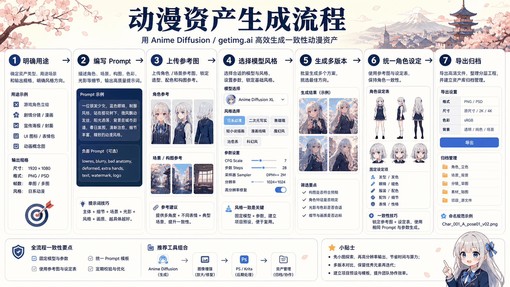动漫资产生成流程
