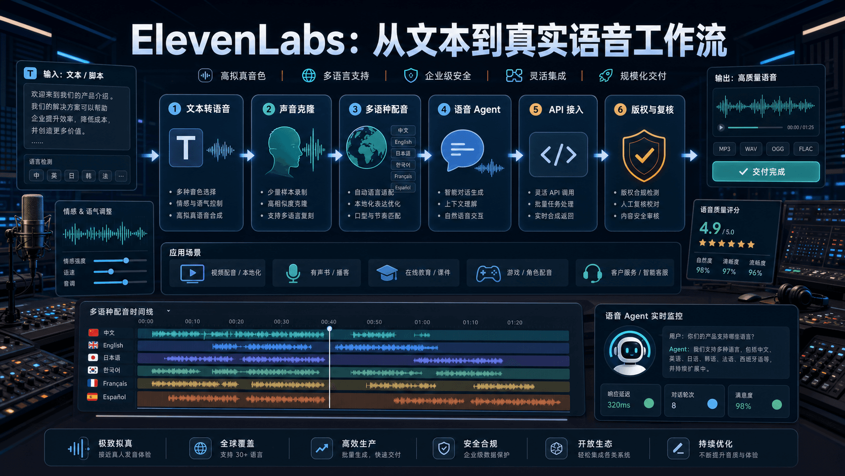ElevenLabs:从配音到语音 Agent,真正难点是把声音生产管起来