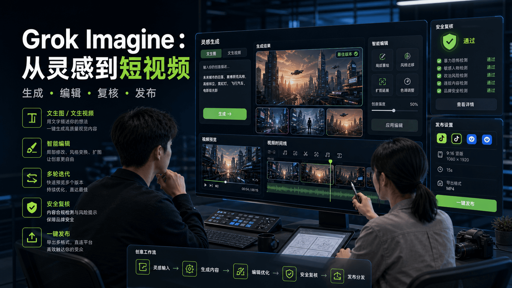 Grok Imagine:从灵感到短视频,真正要补的是发布前复核