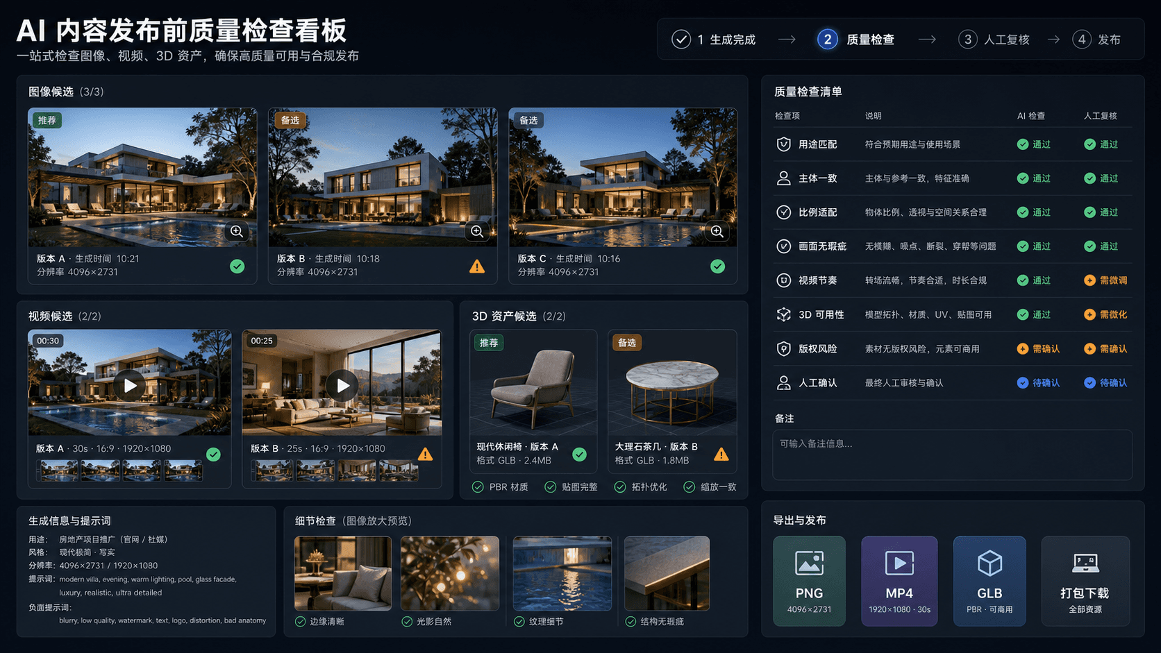 HeyDream AI 素材发布前复核清单