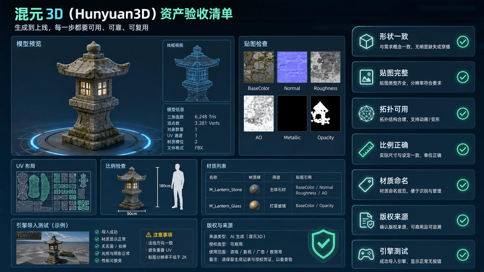 Hunyuan3D 2.0 资产验收清单